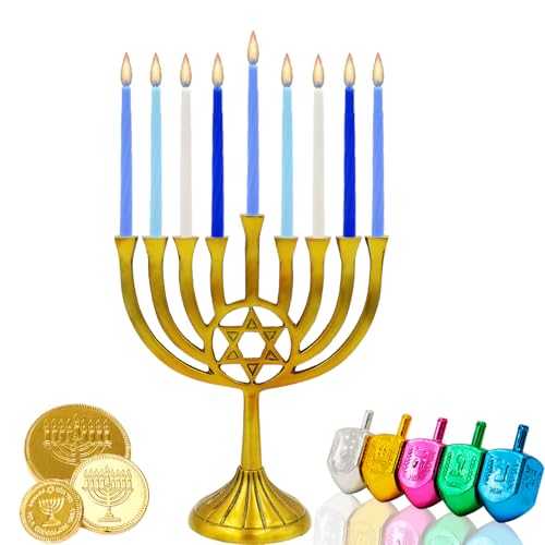 The-Dreidel-Company-Pastel-Blue-Jerusalem-Hanukkah-Candles-Menorah-Candles-Chanukah-Candles-44-for-All-8-Nights-of-Chanukah-Single The Dreidel Company Pastel Blue Jerusalem Hanukkah Candles Menorah Candles Chanukah Candles 44 for All 8 Nights of Chanukah Single