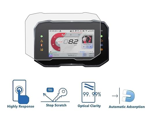 Image of SCREEN GUARD FOR NEW TVS APACHE RTR160 4V / RTR 200 4V (2025-2026) TFT Digital Display Protector 2025 Bike / apache1602025Display Accessories Protector /Scratch Resistant / Water Resistant / [Not Tempered Glass]