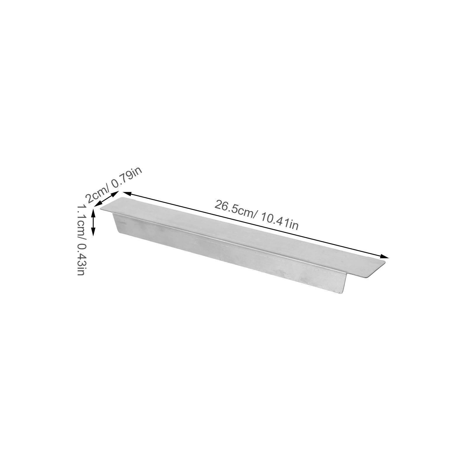 Supporto Divisoria 4 Pezzi in Acciaio Inox con Traverse Anticaduta per Organizzazione di Ingredienti in Vetrine e Congelatori