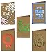 Iconikal Kraft Christmas"Thank You" Cards with Envelopes, Foil Embellished, 35-Count