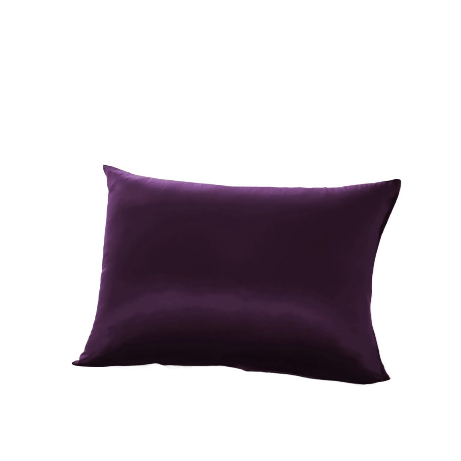Funda Almohada Saten Funda de Almohada de Seda de Morera,Funda de Almohada de Seda Pura de Ambos Lados for Mujer,Almohada de Seda Pura for Cabello para Mujer(Dark Grey,50x70cm)