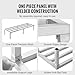 VEVOR Aluminum Dunnage Rack, 60” x 20” Commercial Food Floor Rack, 12” Off the Floor, 1800 lbs Capacity All-Welded Aluminum Storage, for Storage in Restaurants, Kitchens, Garages and Vehicles