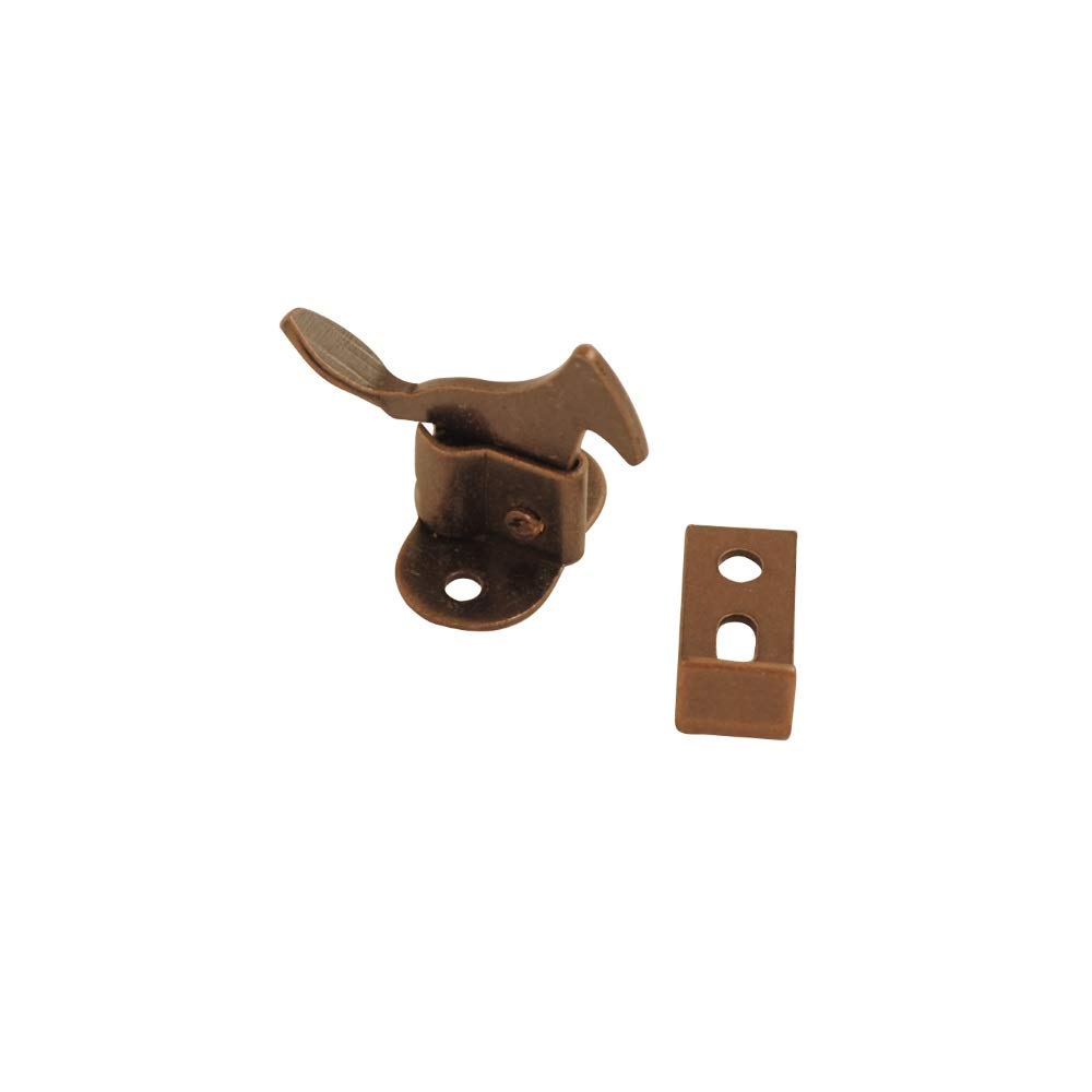 Onestopdiy.com 8 X Antique Effect Fb Elbow Catch Caravan Cupboard Cabinet Latch
