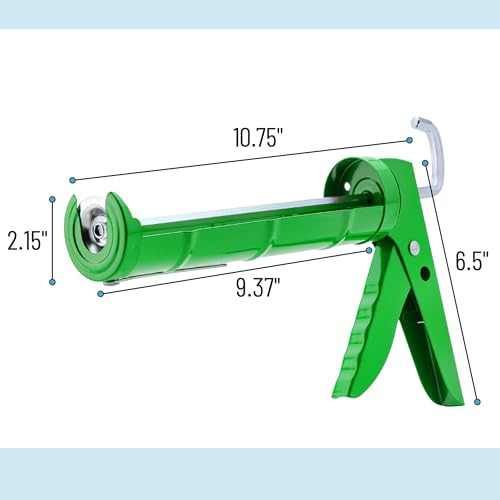 Image of Bates- Caulking Silicone Gun, 10:1 Thrust Ratio, Hand Caulking Guns, No Drip (Pack of 2)