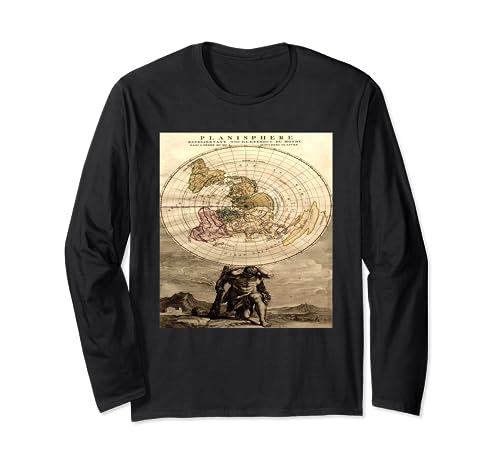 Planisferio planisferio planetario plano Manga Larga