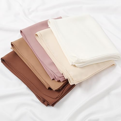 Matched Hijab and Undercap Set, Chiffon Muslim Head Scarf for Women, A Perfectly Decent Combination4