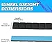 EASYBERG 4 Boxes, 960pcs, 1/4oz, Adhesive Stick on Wheel Weights, Tire Weights for Cars, Trucks, SUVs, Motorcycles, Low Profile,0.25oz, Total 240oz, Black