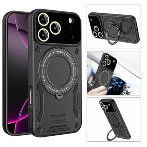 Coque iPhone 17 Pro antichoc avec bague de support et protection caméra