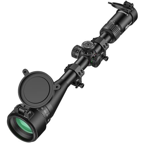 EZshoot 6-24x50 Rifle Scope Red Green Illuminated Reticle,