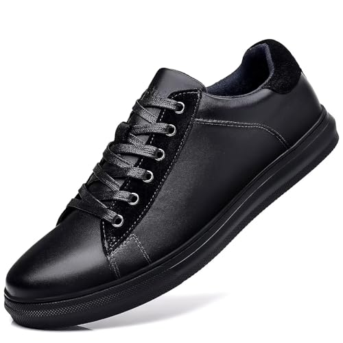 Image of Arkbird Casual Sneakers, Breathable Lace-Up Leather Walking Shoes Comfortable Fashion Sneakers for Men Daily Work