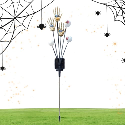 Lumières de tige avec mains squelettiques et yeux étanches Halloween - 2