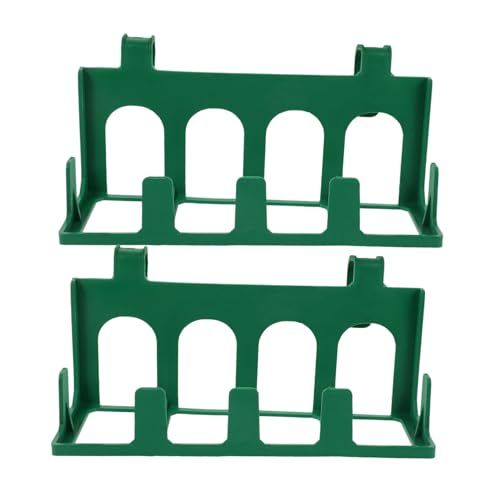 PHENOFICE Lot De 2 Supports À Fleurs Suspendus Pour Plate-forme Rostrum - Support À Fleurs Vert Facile À Installer - Panier À Fleurs Pour Conférence Et Événement