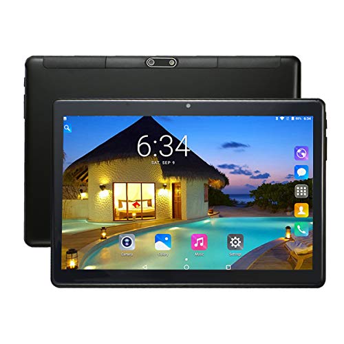 Exclusive Discount 80% Offer Goldengulf Unlocked 10 Inch Dual Sim Smart Phone Call HD Touch Screen Tablet PC Phablet 16GB Quad Core Android 7.0 Bluetooth GPS WiFi Camera 3G Free Leather Case (Black)