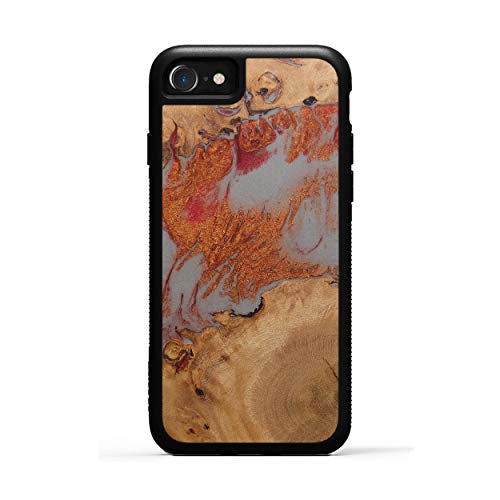 Best Cyber Deals 🔥 Carved - Wood+Resin Case for iPhone 8 / iPhone 7 / iPhone 6s - One-of-A-Kind, Protective Traveler Bumper Cover (ID: 314249, Random)