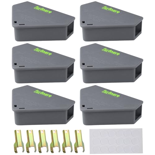 Fursnare Pest Supplies Mouse Bait Stations For Mice Outdoor And Indoor - Mice Bait Stations Box With Keys Fully Safety Design And Key Required Keeps Children And Pets Safe cover