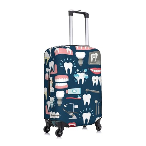 Dental Seamless Luggage Cover,Washable Suitcase Covers Fashion Luggage Covers,Anti-Scratch Suitcase Protector Cover3