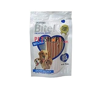 Super Bite Dog Treats Chicken Sandwich Flavored 70 Gm