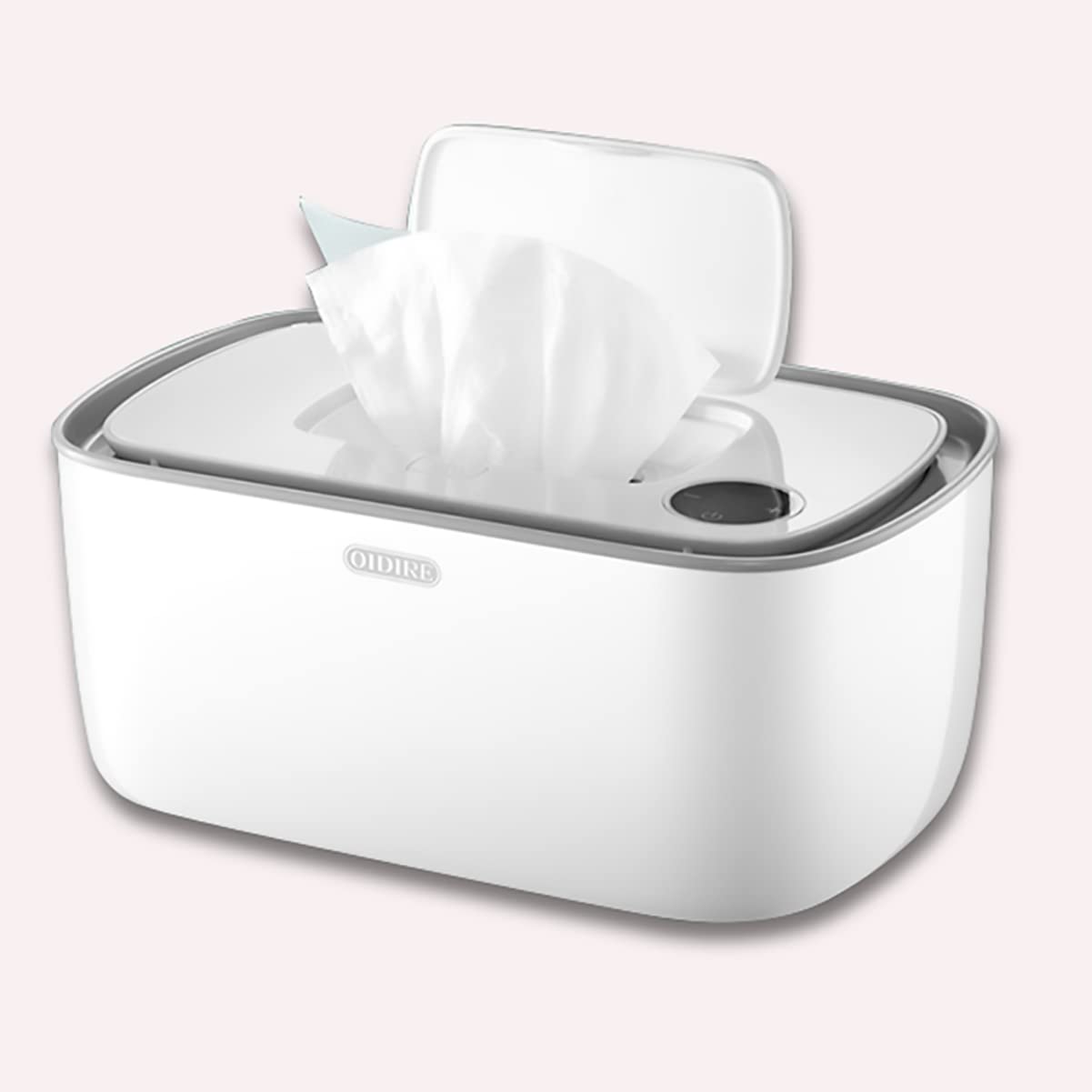 Boîte De Lingette Bébé, Boîte à Lingette Blanc, Distributeur de Lingettes Humides, Boîte de Rangement étanche à la Poussière pour Lingettes Humides avec Couvercle pour Bureau à Domicile