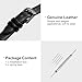 QUARKZMAN Correa De Reloj De Cuero Genuino Negro 12mm De Ancho Imagen de QUARKZMAN Correa De Reloj De Cuero Genuino Negro 12mm De Ancho