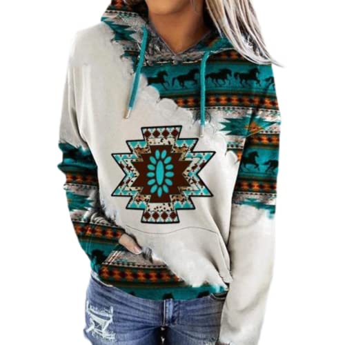 Women Aztec Hoodie Drawstring Western Sweatshirt Pullover Vintage Ethnic Graphic Shirts Tops Causal Fall Clothes, 2, S Women Aztec Hoodie Drawstring Western Sweatshirt Pullover Vintage Ethnic Graphic Shirts Tops Causal Fall Clothes, 2, S