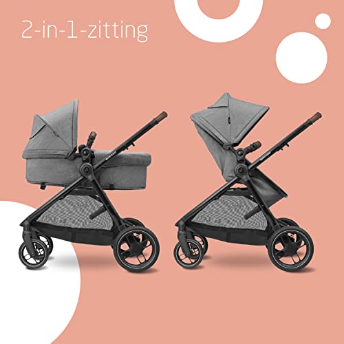 Maxi-Cosi Zelia S Trio Kinderwagen 3 in 1 Set, 0 - 4 Jaar, Tot 22 kg, Inklapbaar, Compact en Verstelbare Wandelwagen… - Afbeelding 4