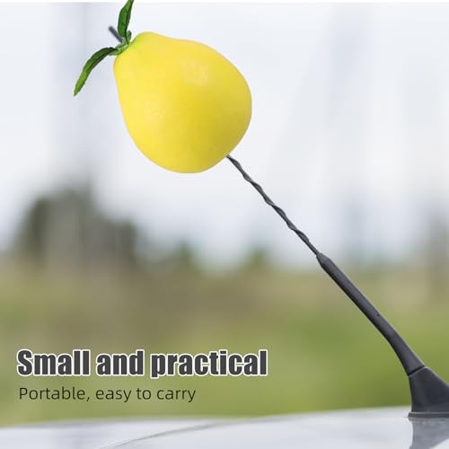 Decoración de antena de coche con fruta artificial: pomelo realista de verano 4