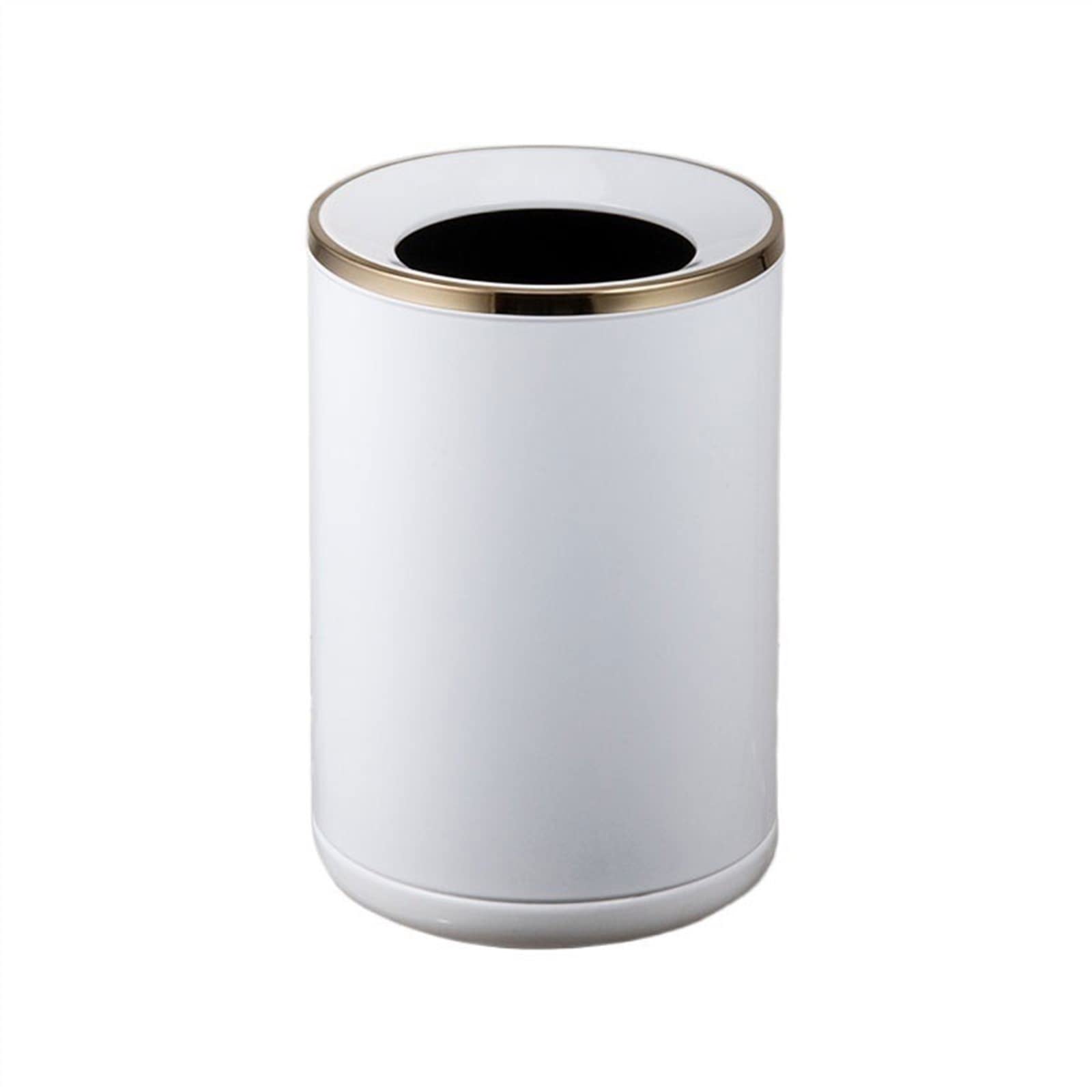 Poubelle 10l blanche double couche pour salon et bureau