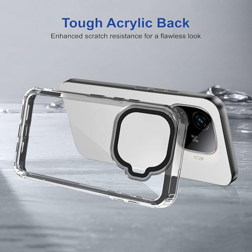 Image of amazon basics Back Case Cover for iQOO Neo 10R | Compatible for iQOO Neo 10R Back Cover | Case Cover with Camera Protection | (TPU + PC | Translucent Black)