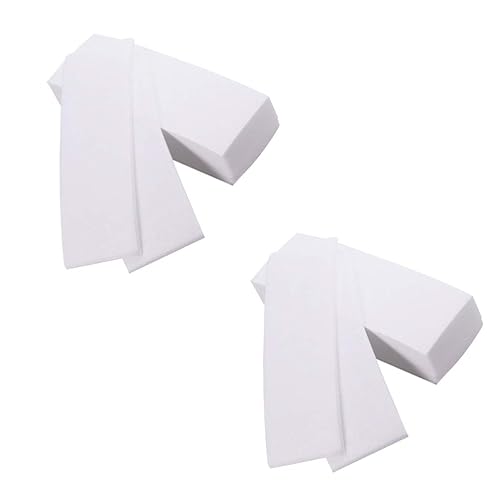 Miniatura 4 de 2 paquetes de 160 unidades de tiras de depilación de papel encerado bandas para depilar con cera papel depilatorio flexible crema depilatoria para