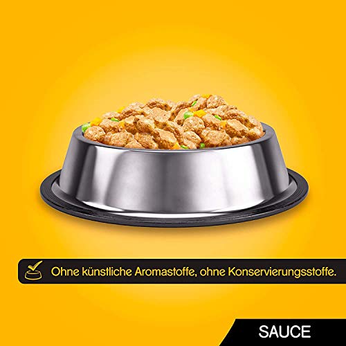 Pedigree Vital Protection Hochwertiges Huhn, Rind und Truthahn, 48 Beutel (4 x 12 x 100 g)