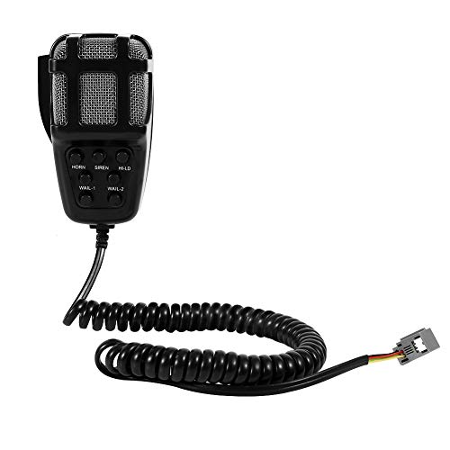 120dB Luide Hoornsirene, 12V Universele 7-geluiden Sirene Hoorntoon Luidspreker met Microfoon PA-luidsprekersysteem voor Auto Boot Bestelwagen, 17 X 16 X 8,6 Cm, Zwart - Image 8