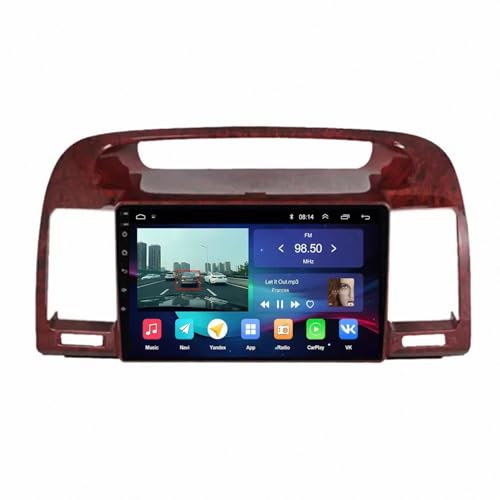 Autoradio 2 DIN con Carplay para Toyota Camry 02-06, control por voz Siri y Mirrorlink