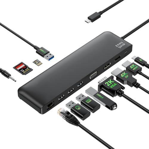 Amazon.co.jp: USB C ドッキングステーション 3画面出力 usb type-c