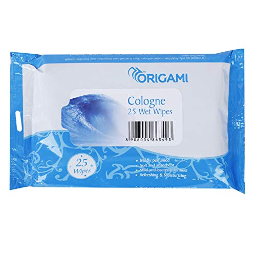 Image of Origami Wipes - 15 x 20 cm - 25 Pulls Per Pack - Pack of 5-125 Wipes - Assorted Fragrances