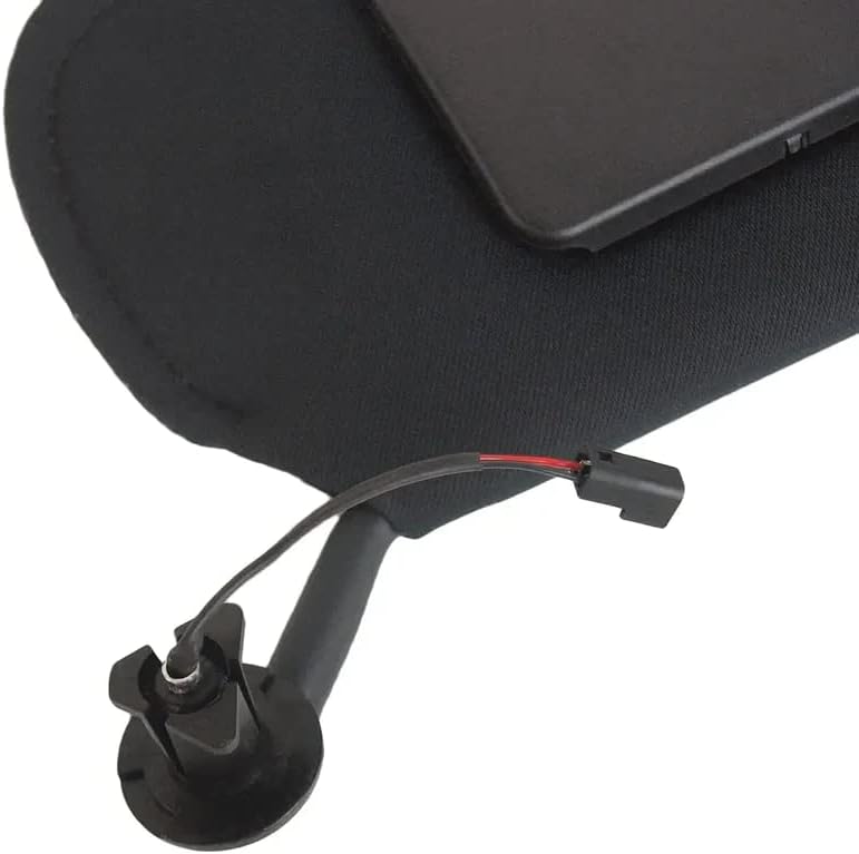 C5 & Z06 Corvette Replacement Sun Visor - Set of 2 with LED Lit Mirrors - Black for 1997-2004 Corvettes