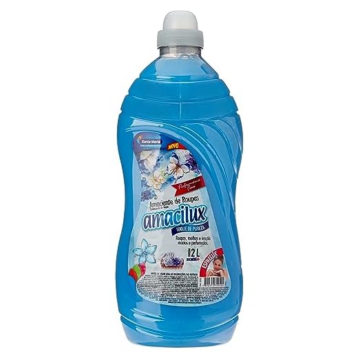 Amaciante Amacilux toque de pureza, Santa Maria, 2L (azul)