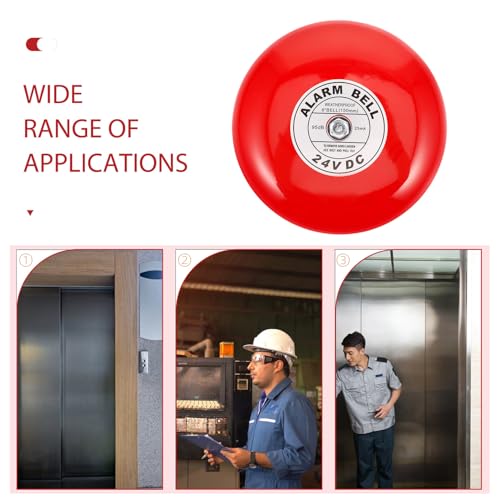 Sonnette d'alarme 24v en fer rouge pour installation électrique d'usine