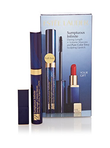 Estee Lauder Sumptuous Infinite Daring Length + Volume Mascara and Pure Color Envy Sculpting Lipstick