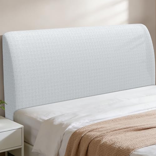 Yidaxing Kopfteil Bezug Dehnbarer BettKopfteil Bezug Geeignet für Kopfteil Bett 180, Schützt vor Verschleiß und Flecken Für Schlafzimmer Dekoration(Hellgrau,Maisleder)
