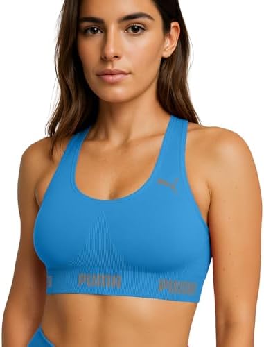 PUMA Top Nadador Academia Sem Bojo Sem Costura Microfibra Poliami...