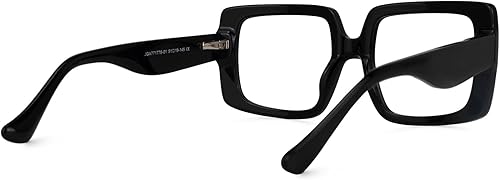 Miniatura 8 de VOOGLAM Gafas cuadradas de gran tamaño con bloqueo de luz azul para mujeres y hombres, anti fatiga ocular UV Dempsey