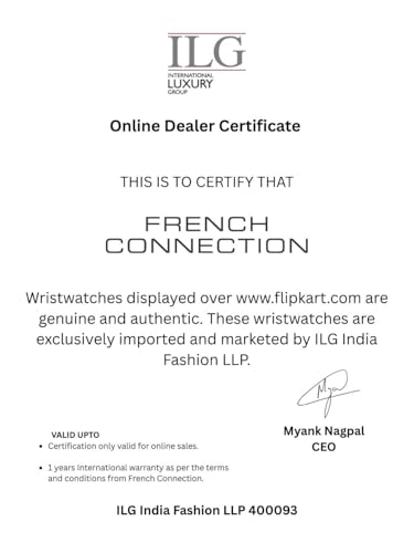 Image of French Connection 3 Hands White Rectangular Dial Silicon Strap | Casual | Premium | MOP Feature | Wrist Watch for Women - FCH002BL