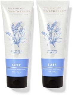 Bath and Body Works 2 Piece Aromatherapy Lavender Vanilla (8 oz /226 g Each) Body Cream