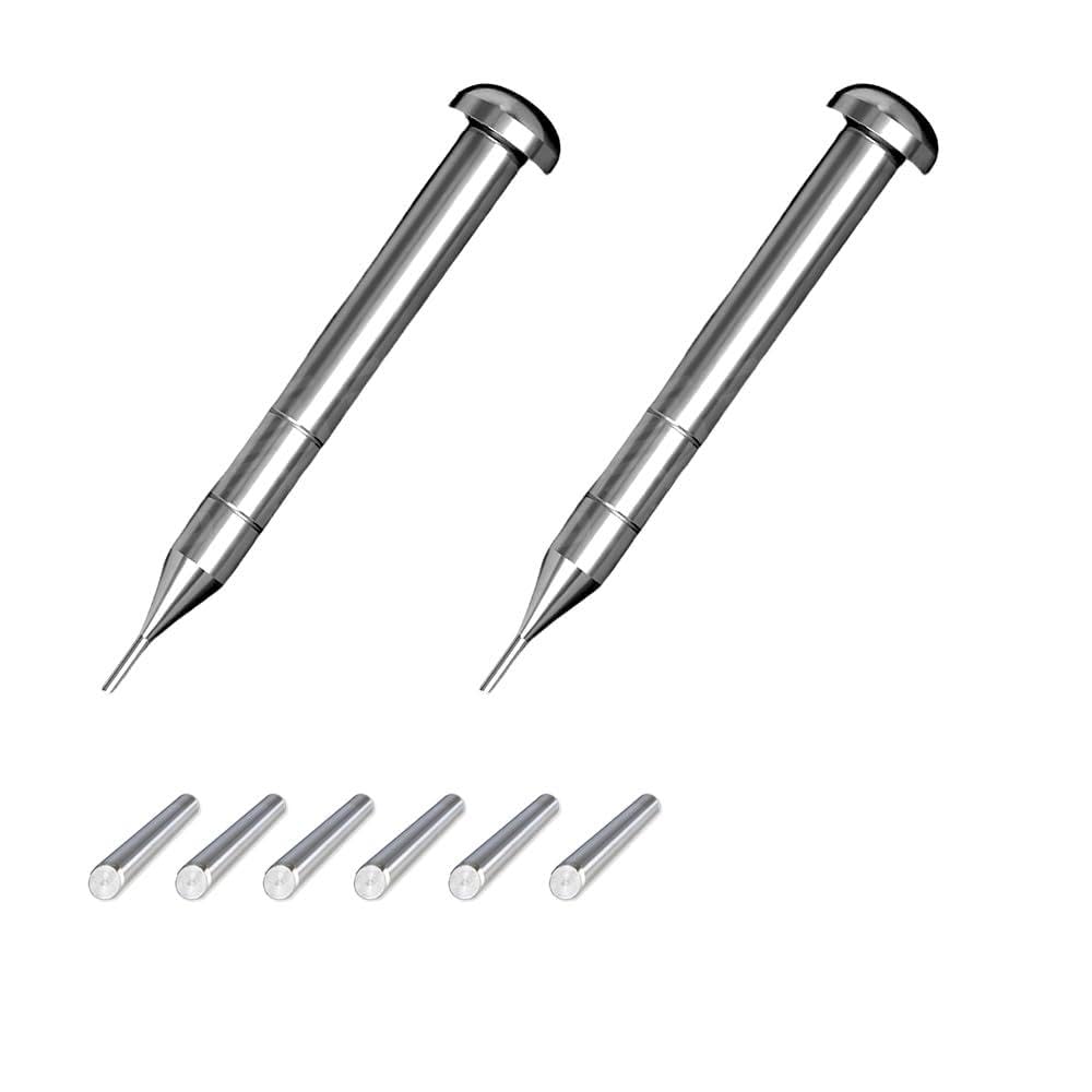 BOOHUQICH ライター 修理パーツ ヒンジピン ライター 交換キット オイルライター 修理用 ッポ ヒンジピン6本セット+抜き棒2本セット