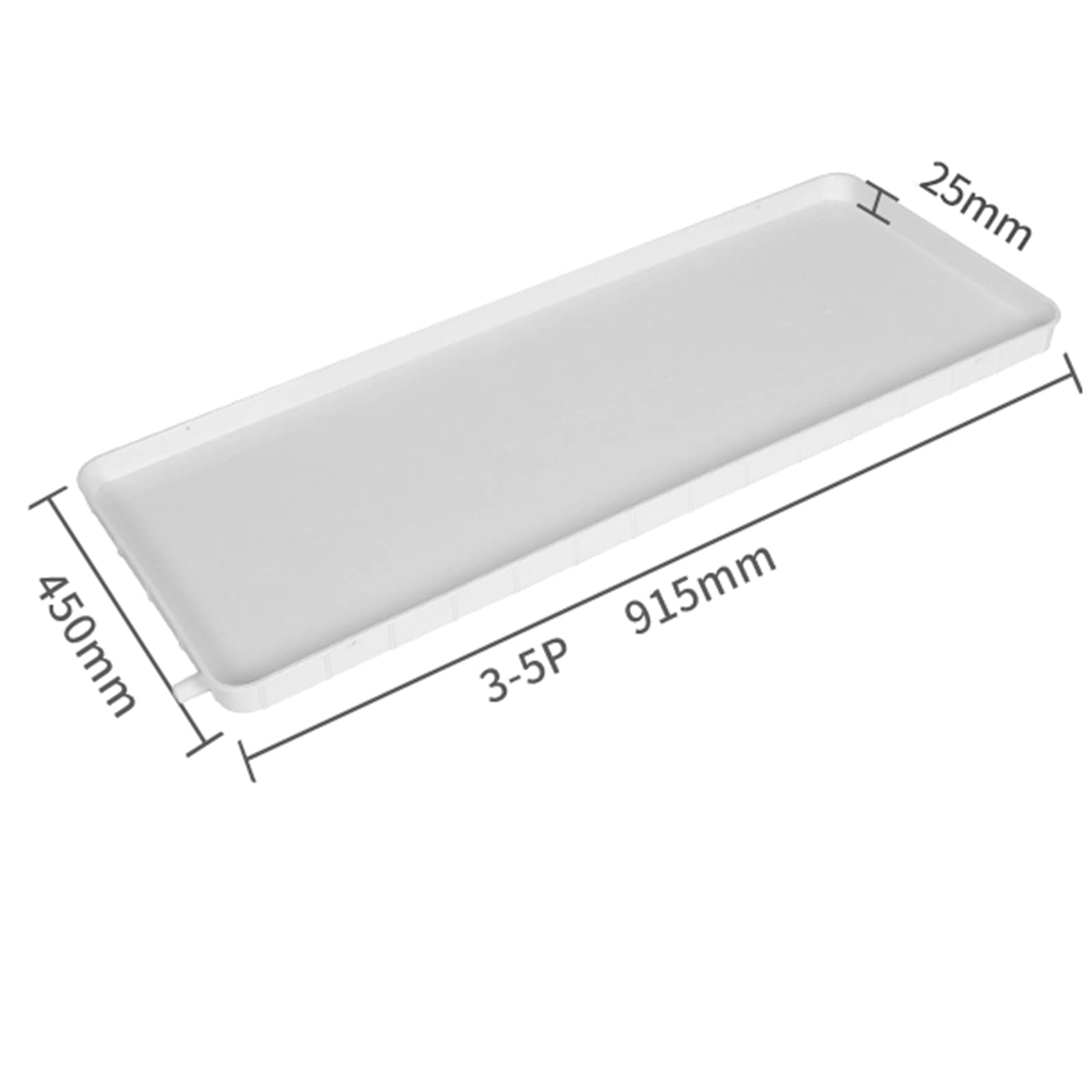 Bandeja de drenaje universal de condensado de aire acondicionado con tubo, bandeja de goteo de aire acondicionado, material de polipropileno duradero, colector de agua eficiente para unidades de