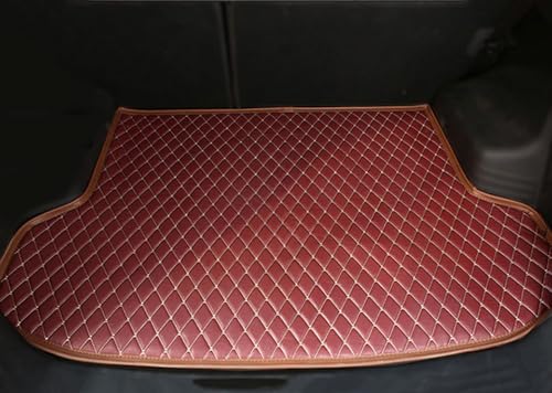 Tapis de Coffre Peugeot 2008 Cuir Premium Sur Mesure Finition Red Style Haute Qualité