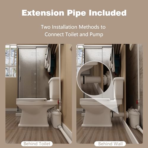 Patio Zone PZ-500LS 500 Watt Macerating Toilet With Pump For Basement Upflush System thumb #5