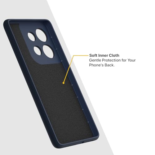 Image of Outlouders Bumper Case for Moto Edge 50 Neo 5G | Full Camera Protection | TPU Soft Flexible Shockproof Back Cover (Blue)