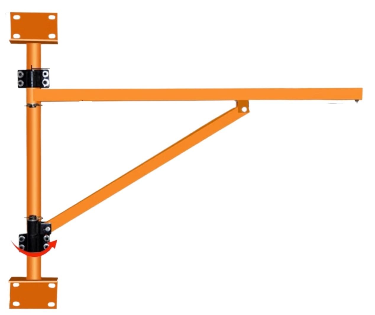 OTQEFTN Micro Electric Hoist 220V + Wall Column Bracket, Crane Hoist for Home Decoration(Color : 400kg 30m Hoist+200kg Bracket) (200kg Bracket No Hoist)