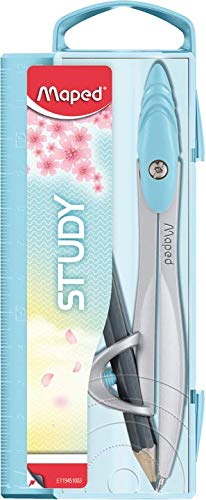 Compasso Escolar Metal Maped com Adaptador Lápis Study